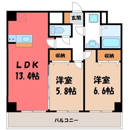 クラティオの物件間取画像